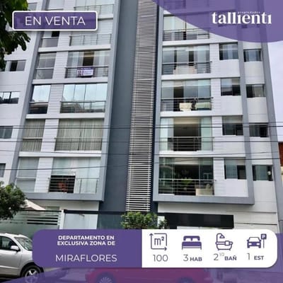 Departamento en exclusiva zona de Miraflores