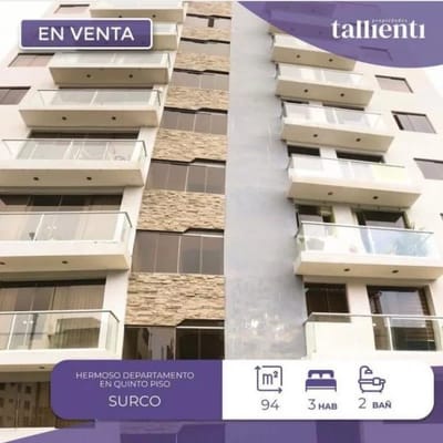 Venta de lindo departamento en Santiago de Surco