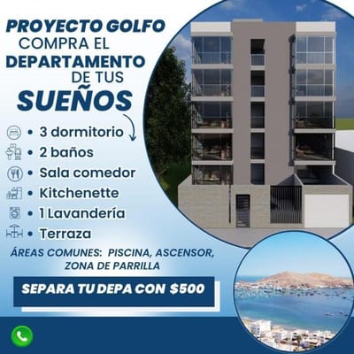 Departamentos cerca a la playa  Edificio El Golfo