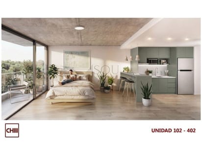 Venta apartamento monoambiente con balcón en Pocitos