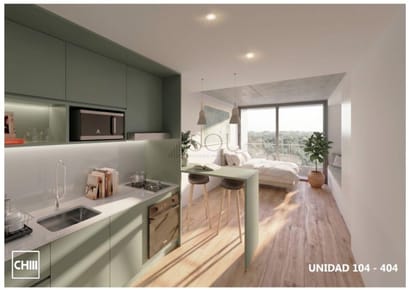 Venta apartamento monoambiente con balcón en Pocitos