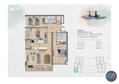Apartamento en venta c/ cochera en Ciudad de la costa