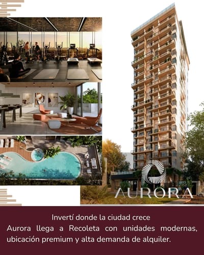 Monoambiente, 1 y 2 habitaciones en pozo, Aurora Recoleta
