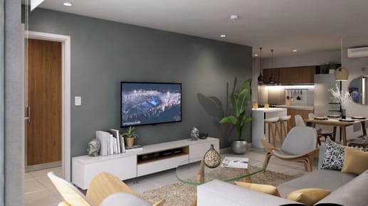 Apartamento de 1 dormitorio con terraza al frente en Pocitos a Estrenar