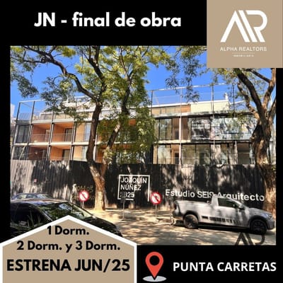 Apartamento en venta de 1 dormitorio en Punta Carretas