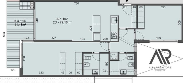 Apartamento de 2 dormitorios, con balcón y parrillero en Malvín. Ent.: 03/2028