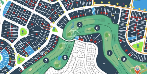 Terreno en venta segunda linea hoyo 2 club del lago