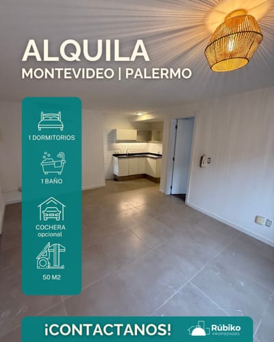 Alquiler de Lindo Apartamento de 1 dormitorio en Palermo.