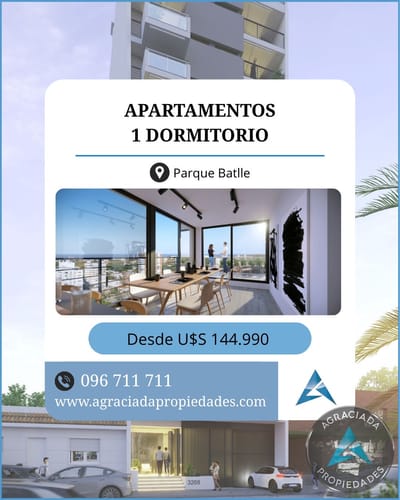 Apartamento en venta c/ cochera en Parque Batlle