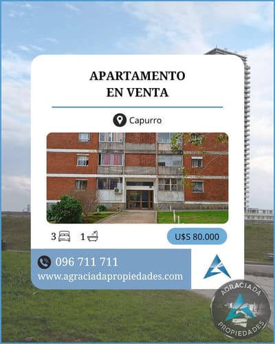 Apartamento en venta en Capurro