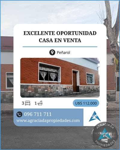 Casa en venta en Peñarol