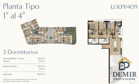 Apartamento 3 Dormitorios en venta en  Rambla Shangrilá