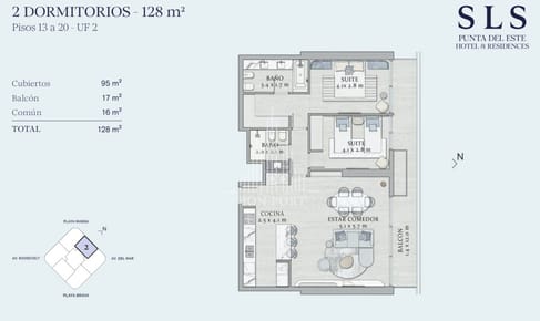 Apartamento de 2 dormitorios en pozo situado en la brava ideal para inversor