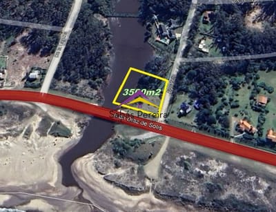 Venta Terreno 3500m2 frente al mar y cañada, Bella Vista, Piriápolis, Maldonado