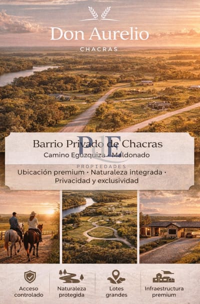 Campo  Proyecto de Fraccionamiento - Camino Eguzquiza (Maldonado)Cerro Eguzquiza | Macrolote de 200 Hectáreas con Proyecto de Fraccionamiento Aprobado