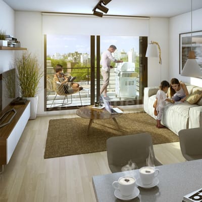 Cordon Soho Al frente 1 dorm en venta Balcón Sol Calidad