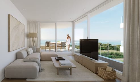 Primera linea al rio! Exclusivo apartamento de 2 dormitorios Terraza con parrilla