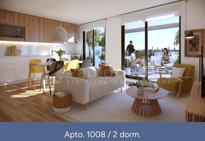 Venta 1 dormitorio con 10 m2 terraza al frente en construcción