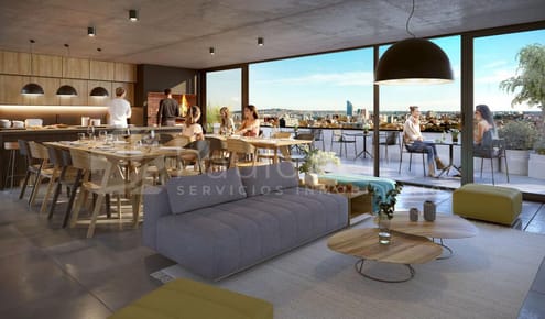 Venta 2 dormitorios amplia terraza 7 m2,  en construcción