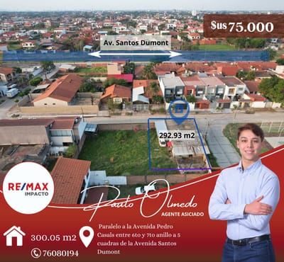 TERRENO EN VENTA AV SANTOS DUMONT - 6to ANILLO