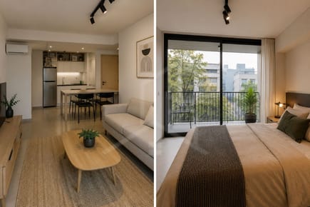 Apartamento 1 Dormitorio a Estrenar en Palermo – U$S 119.000 + 4% de conexiones