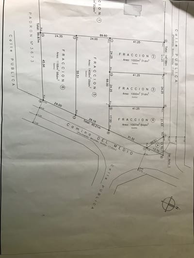 TERRENO 1000 MTS, SOBRE CAMINO DEL MEDIO ESQUINA ORONÁ MENDEZ