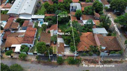 Terreno en venta Barrio Vista Alegre Asunción