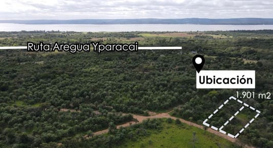 Amplio terreno ubicado a 800mts de Ruta Aregua - Ypacarai 