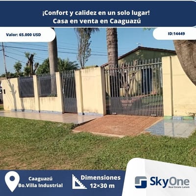Casa en venta en Caaguazú
