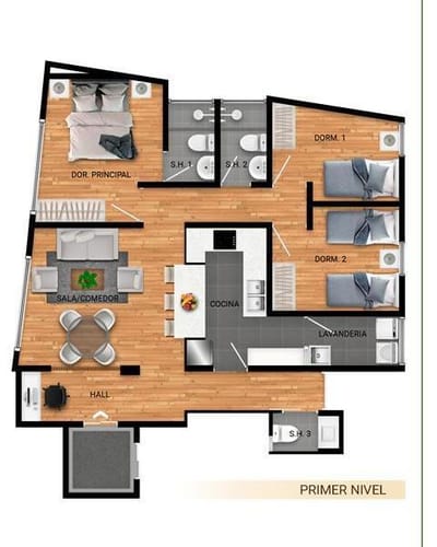 DEPARTAMENTOS EN VENTA EN SACHACA PALACIO I
