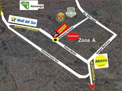 Venta de Terreno Residencial en San Juan de Miraflores