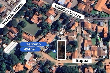 VENDO TERRENO EN FERNANDO ZONA NORTE 494 M2