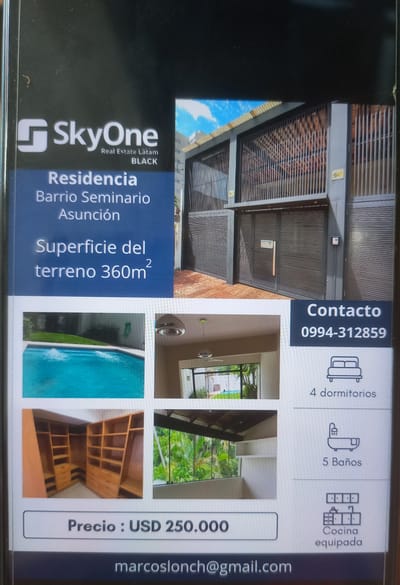 Zona Seminario Hermosa Residencia 