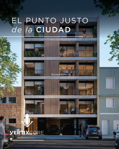PROYECTO VERTIX CORE Tres Cruces - Venta de apartamentos de 1 y 2 dormitorios