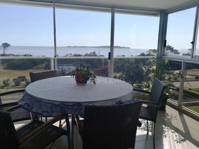 Apartamento en Alquiler en Punta del Este, Espectacular vista en primera línea de playa mansa