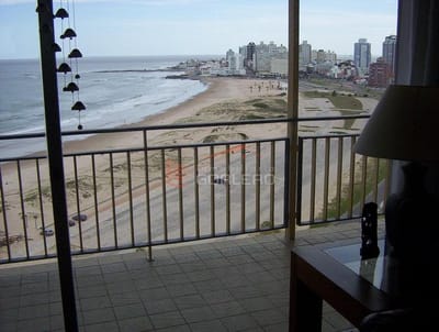 Apartamento en Punta del Este, Brava frente al mar, piso alto, espectacular vista al mar