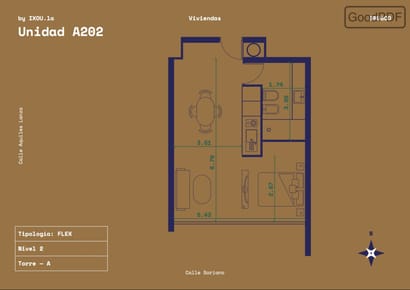 A Estrenar Monoambiente en Edificio Brusco