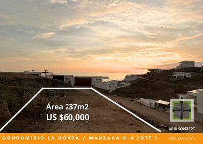 TERRENO TERCERA FILA - PRECIO DE OCASION PLAYA HONDA C4 LOTE 1
