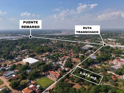 Vendo Terreno 1.475 m2 en Maria Auxiliadora - Mariano Roque Alonso