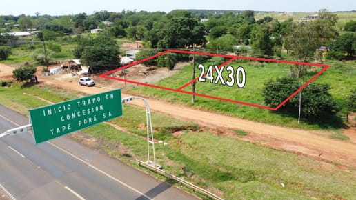 VENDO TERRENO SOBRE RUTA PY 02 EN CAAGUAZU