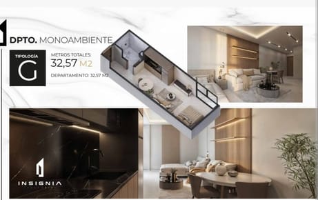 MONOAMBIENTE EN PREVENTA - ZONA EQUIPETROL (COND. INSIGNIA)