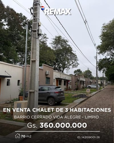 Casa- Barrio Cerrado-Vida Alegre-Limpio
