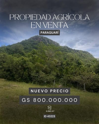Vendo Terreno Al Pie Del Cerro Hũ En Venta | Ruta Paraguarí – Piribebuy