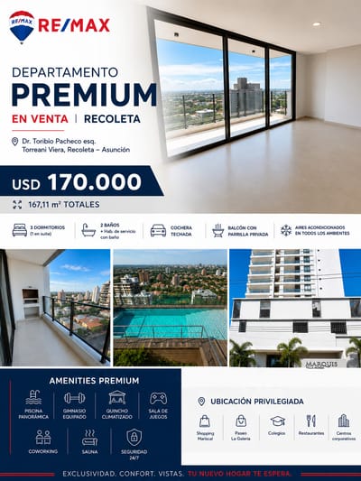Depto Premium en Venta Recoleta 