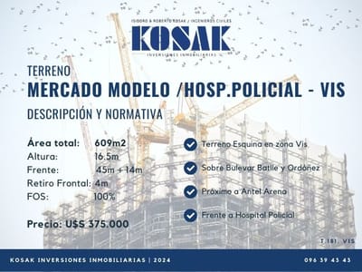 Terreno Vis Esquina Bulevar Batlle Y Ordóñez