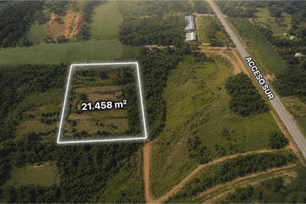 Vendo 21.458 m2 de terreno en la ciudad de Guarambaré - BARRIO TYPYCHATY