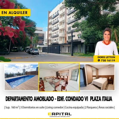 En Equipetrol alquilo departamento amoblado de lujo