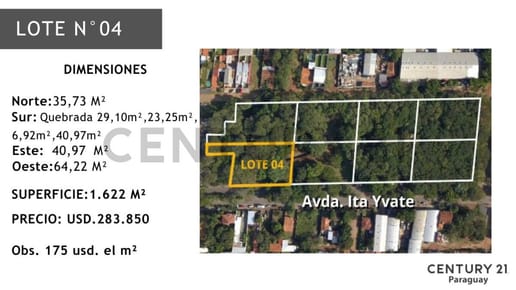 Venta de Terreno en Luque, Central | ID: 42026