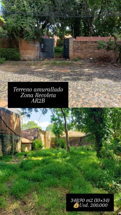 Vendo Terreno En Recoleta