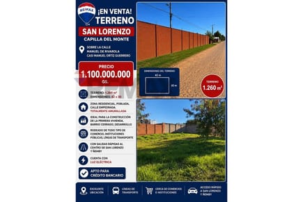 Terreno - Venta - San Lorenzo, Central, Paraguay
